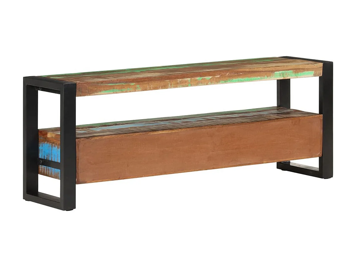 La Mirada  Meuble TV 120x30x45 cm Bois massif de récupération