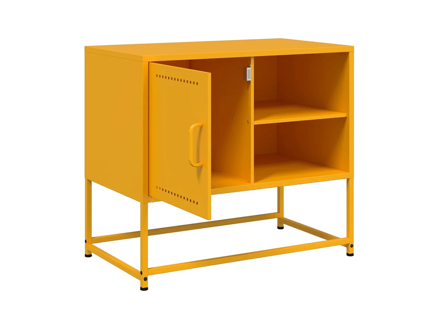 Lysri  Meuble TV anthracite 100,5x39x60,5 cm acier