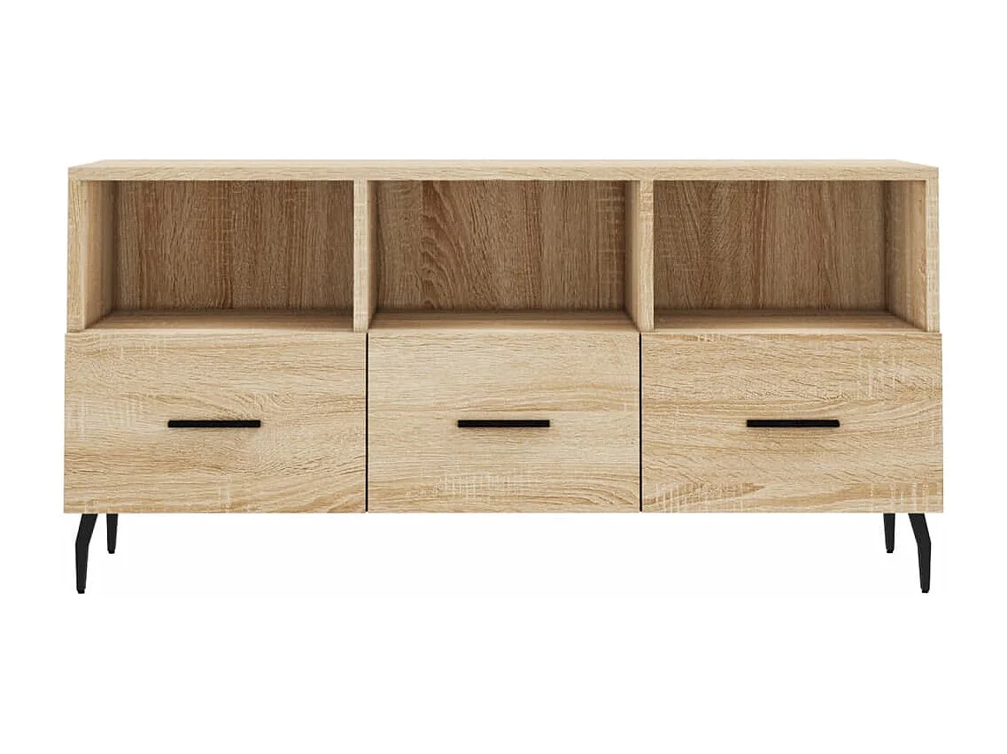 Xandir  Meuble TV chêne sonoma 102x36x50 cm bois d'ingénierie