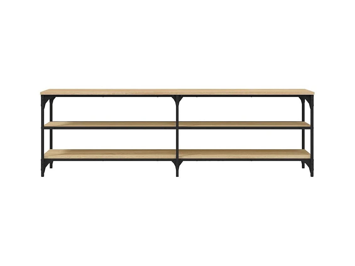 Chiloquin  Meuble TV chêne sonoma 160x30x50 cm bois d'ingénierie