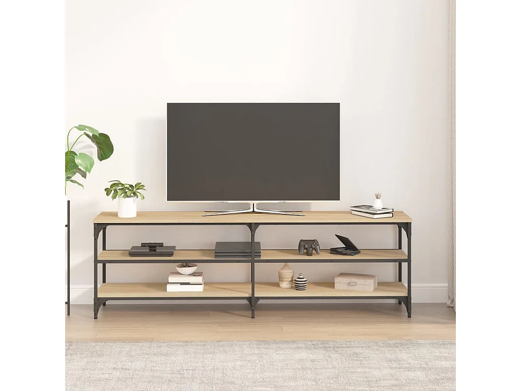 Chiloquin  Mueble de TV madera contrachapada roble Sonoma 160x30x50 cm