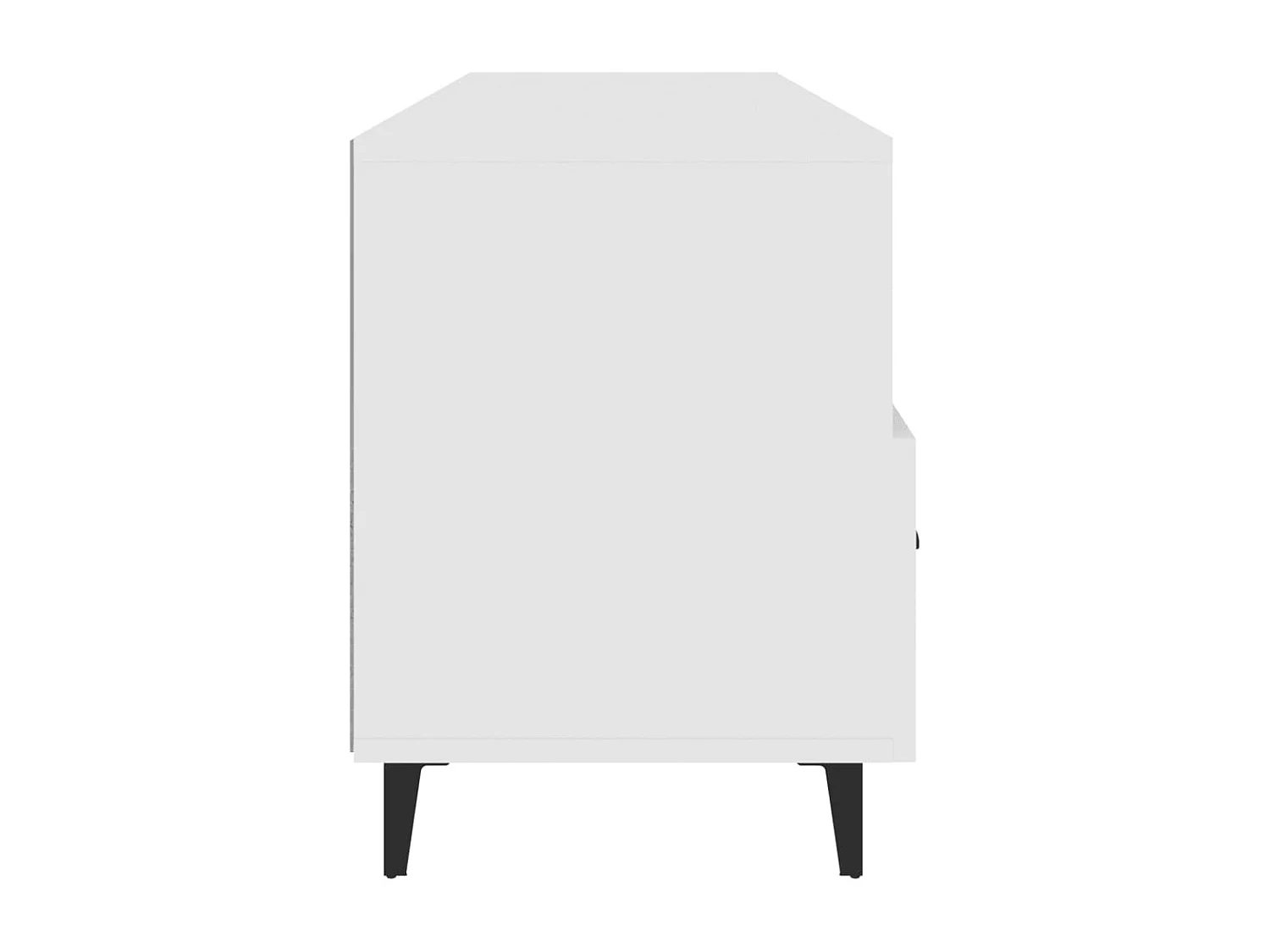 Firuz  Meuble TV Blanc 102x35x50 cm Bois d'ingénierie