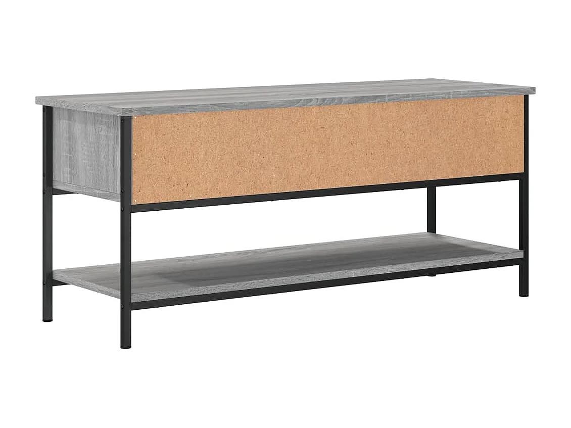 Thilda  Meuble TV sonoma gris 100x35x45 cm bois d'ingénierie