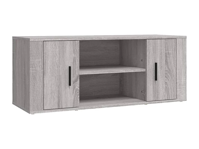 Åse Kristine  Tv-meubel 100x35x40 cm bewerkt hout grijs sonoma eikenkleurig