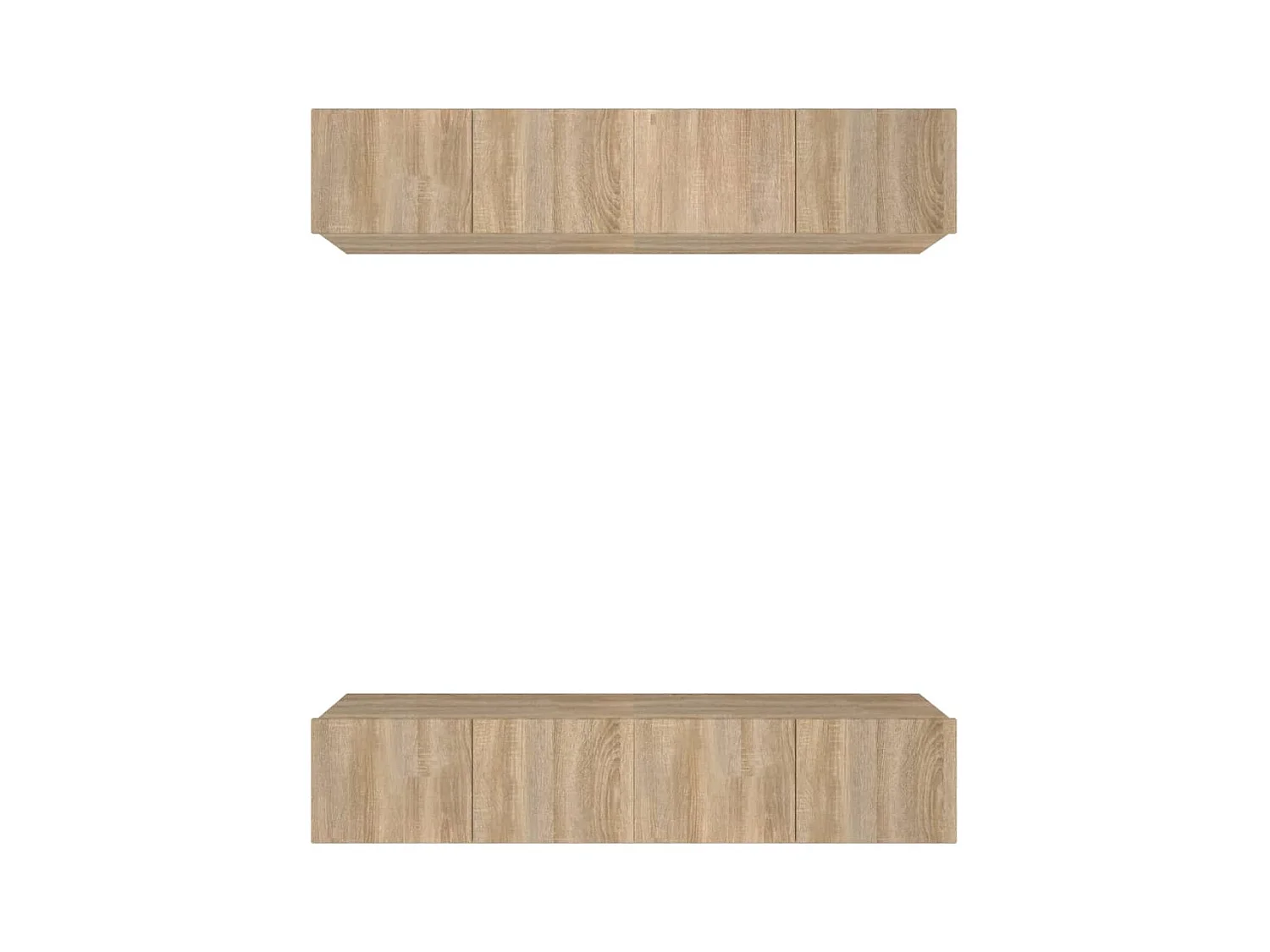 Assumption  Tv-meubels 4 st 80x30x30 cm bewerkt hout sonoma eikenkleurig