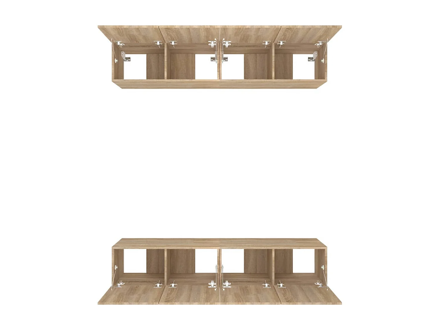Assumption  Meubles TV 4 pcs chêne sonoma 80x30x30 cm bois d'ingénierie