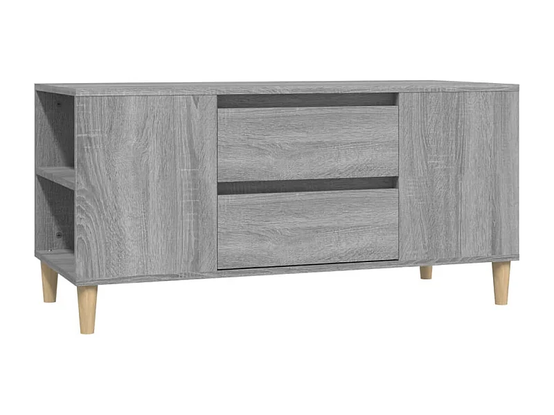 Broomfield  Mueble de TV madera contrachapada gris Sonoma 102x44,5x50 cm