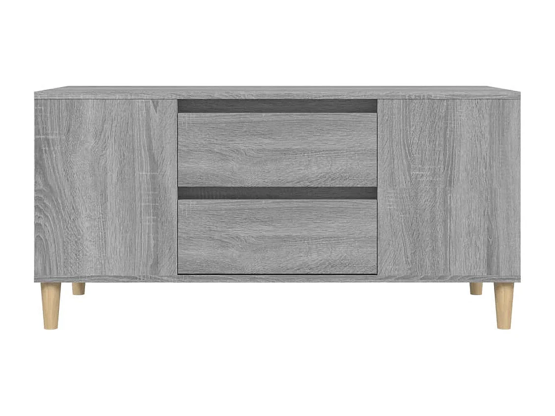 Broomfield  Mueble de TV madera contrachapada gris Sonoma 102x44,5x50 cm