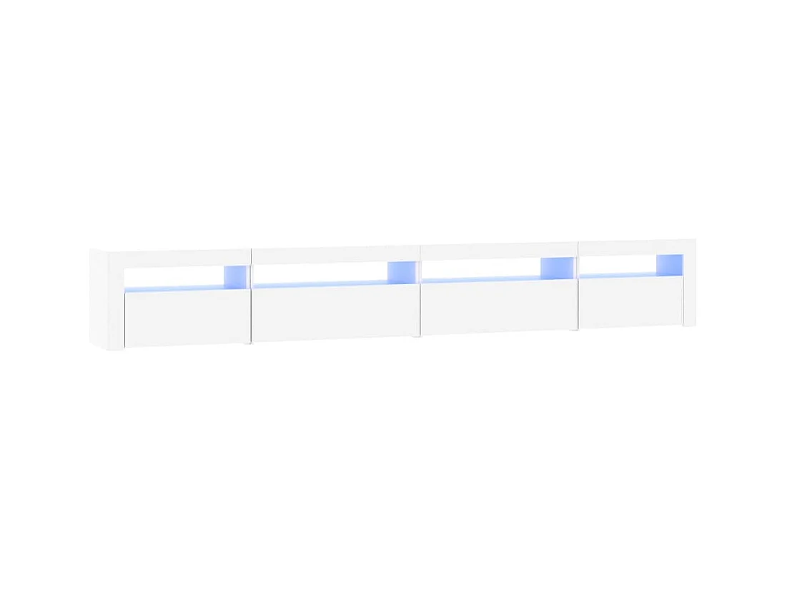 Cincinnatus  Tv-meubel met LED-verlichting 270x35x40 cm wit