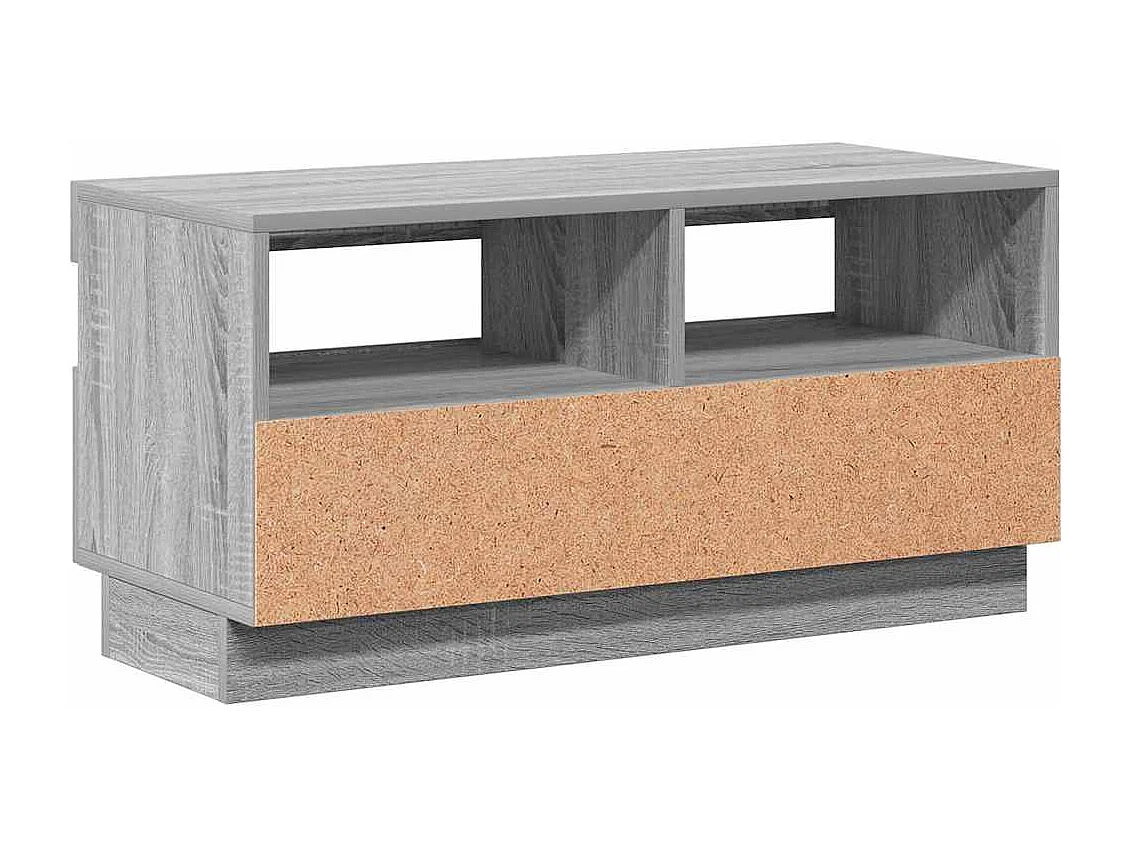 Roelant  Meuble TV avec lumières LED sonoma gris 80x35x40 cm