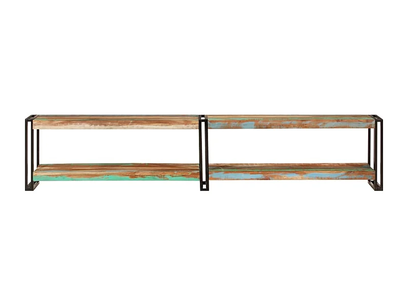 Clearfield  Meuble TV 200x30x40 cm bois massif de récupération