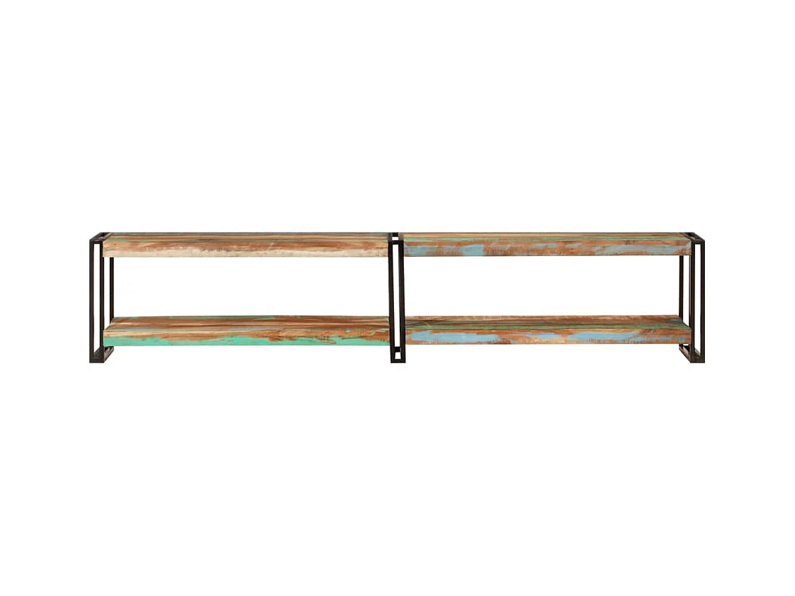 Clearfield  Meuble TV 200x30x40 cm bois massif de récupération