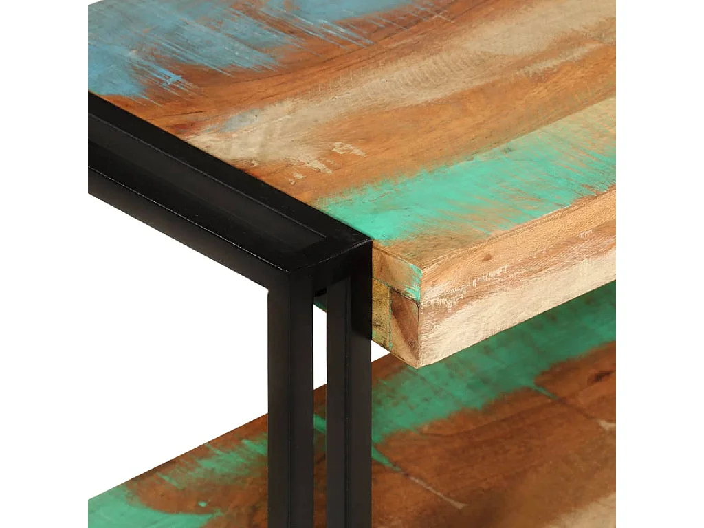 Clearfield  Meuble TV 200x30x40 cm bois massif de récupération