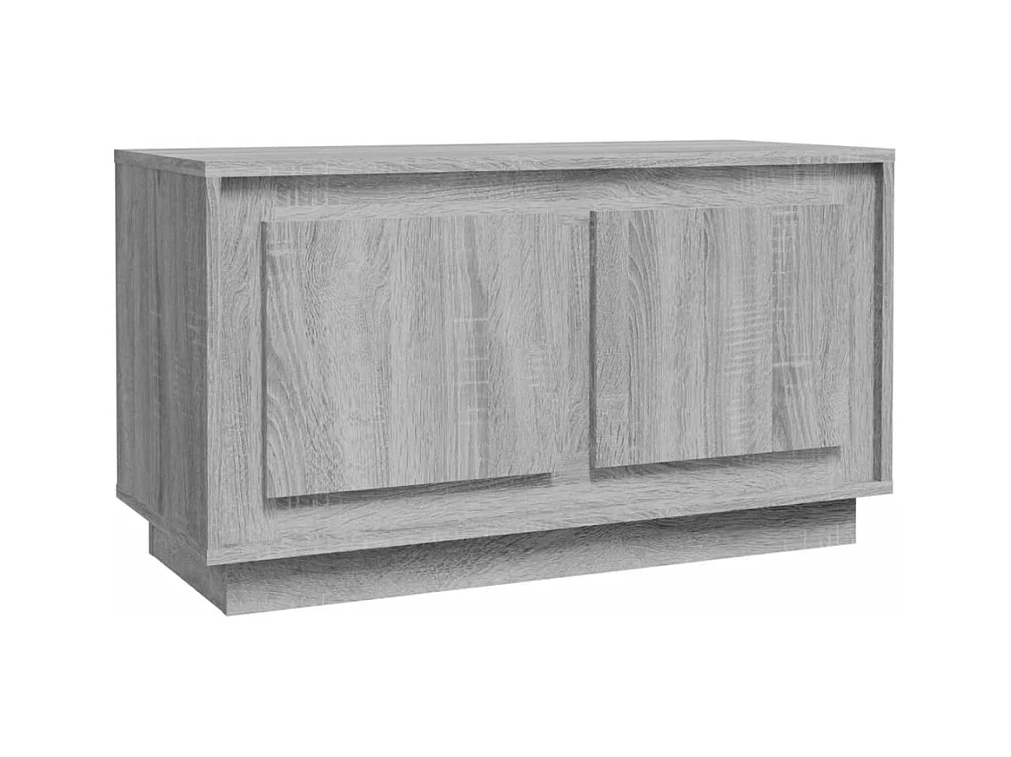 Elendra  Tv-meubel 80x35x45 cm bewerkt hout grijs sonoma eikenkleurig