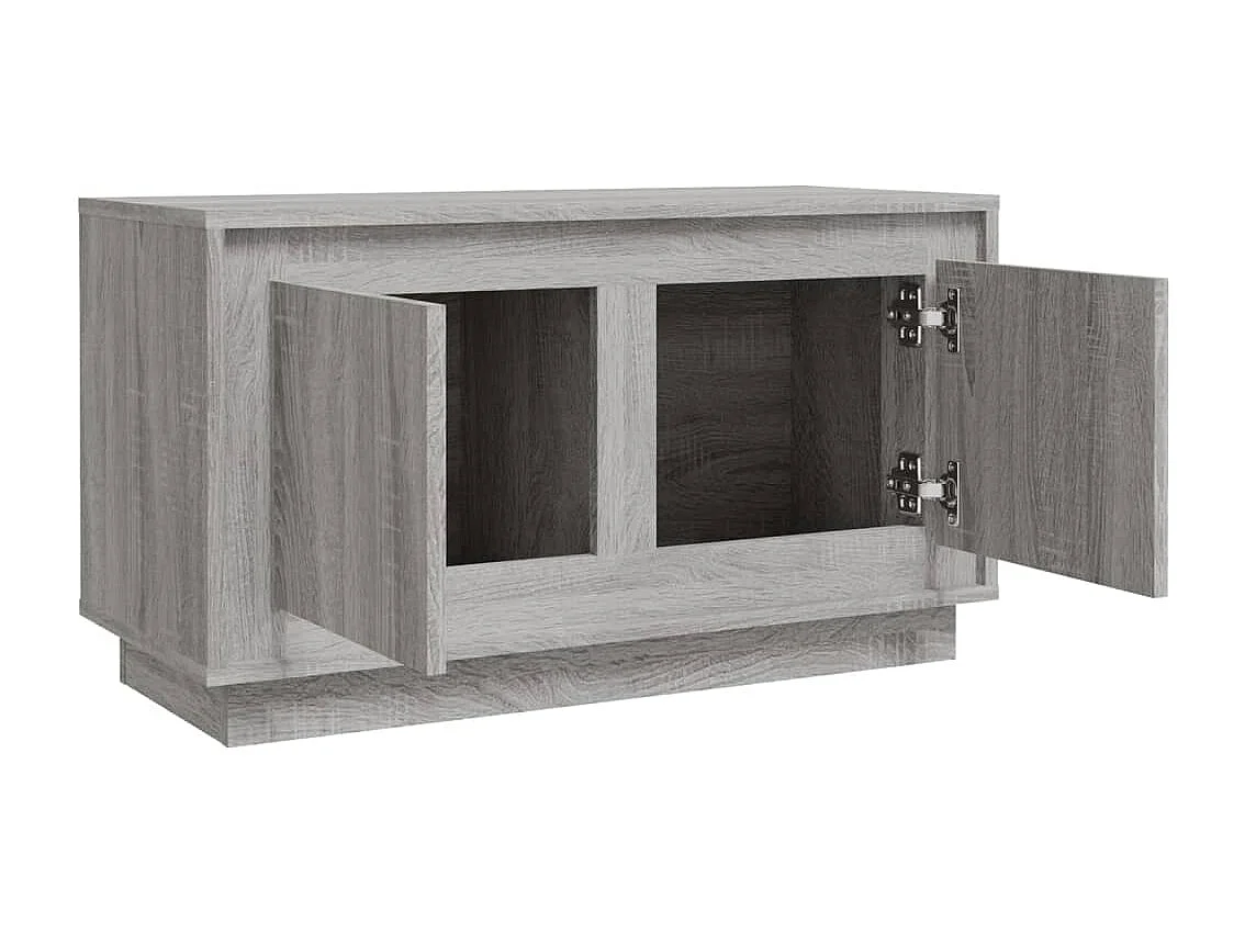 Elendra  Tv-meubel 80x35x45 cm bewerkt hout grijs sonoma eikenkleurig