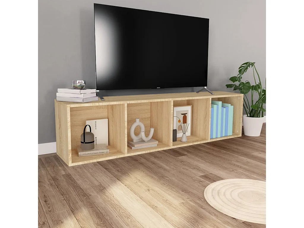 Prolenta Premium -  Bibliothèque/Meuble TV Chêne sonoma 36x30x143cm Bois ingénierie