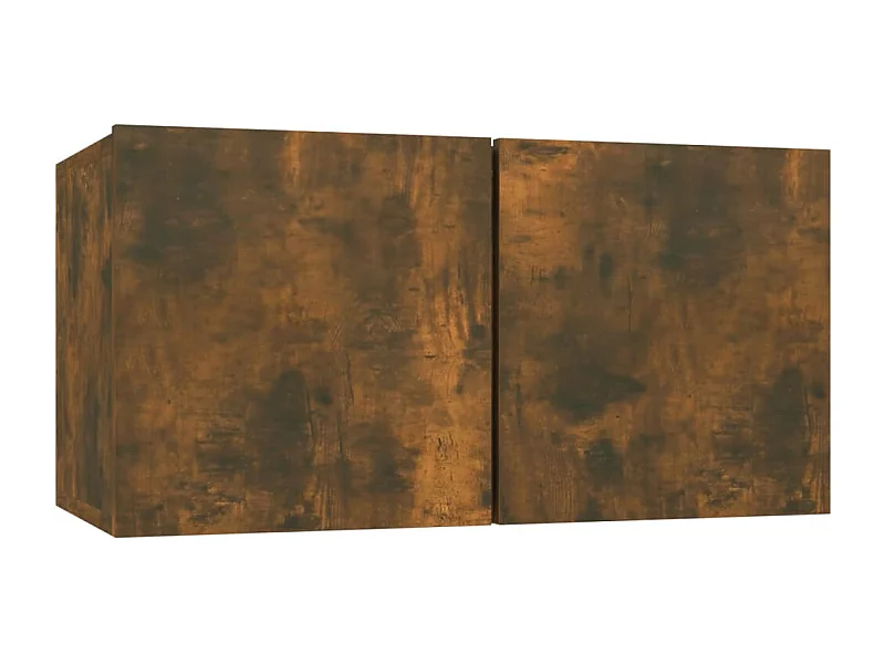 Masimo  Armoire TV suspendue Chêne fumé 60x30x30 cm Bois d'ingénierie