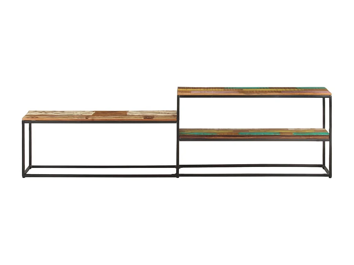 Øyunn  Meuble TV 180x30x50 cm Bois de récupération massif