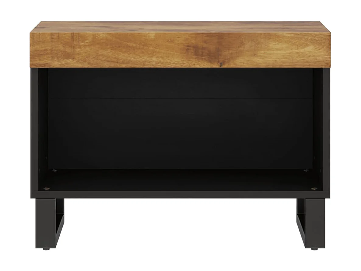 Nylvi  Meuble TV 60x33x43,5 cm bois massif de manguier