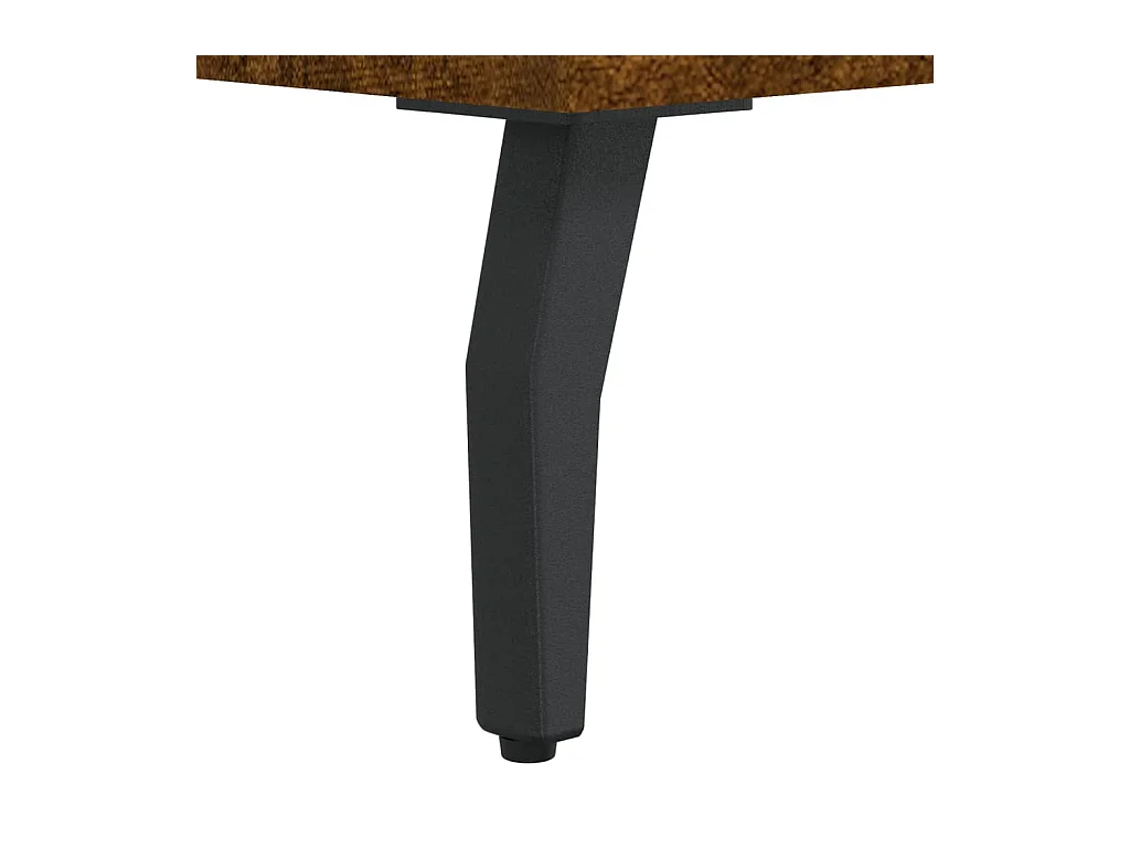 Lommel  Meuble TV chêne fumé 150x30x44,5 cm bois d'ingénierie