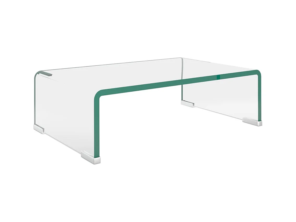 Fall River  Tv-meubel/monitorverhoger transparant 40x25x11 cm glas