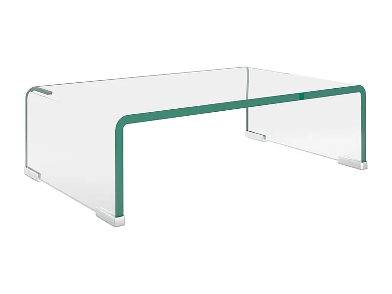 Fall River  Tv-meubel/monitorverhoger transparant 40x25x11 cm glas