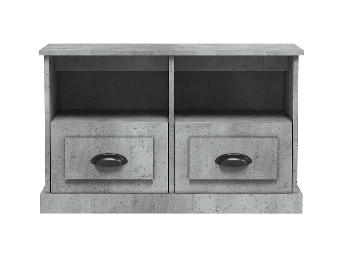 Cloughaneely  Mueble para TV madera contrachapada gris hormigón 80x35x50 cm