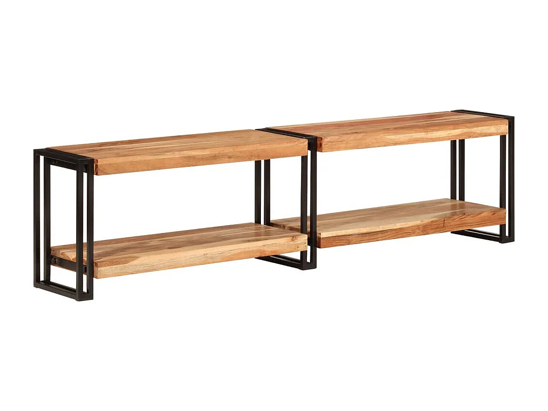 Clearfield  Meuble TV 160x30x40 cm bois d'acacia massif
