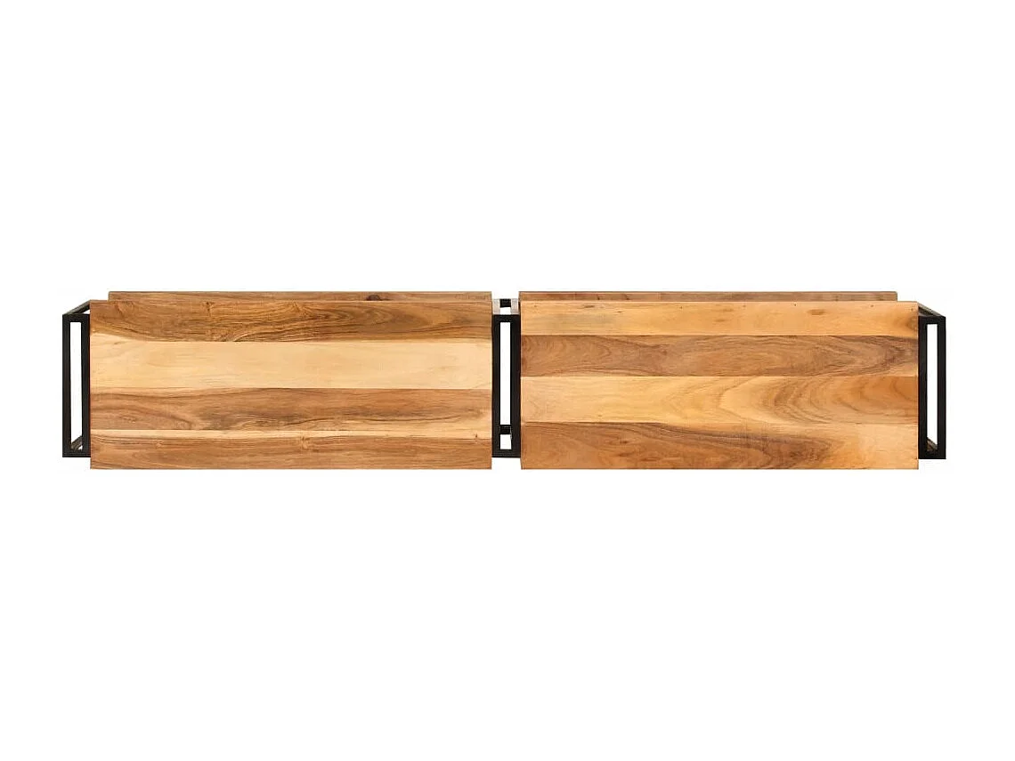 Clearfield  Meuble TV 160x30x40 cm bois d'acacia massif