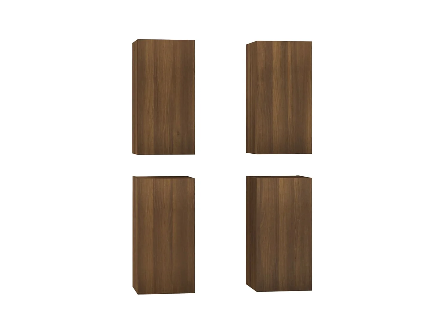 Lea  Meubles TV 4 pcs Chêne marron 30,5x30x60 cm Bois d'ingénierie