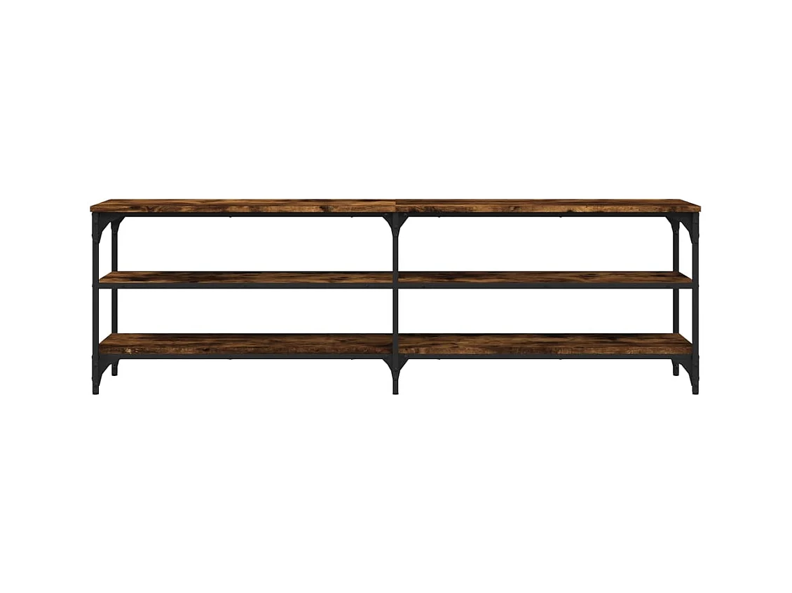 Chiloquin  Tv-meubel 160x30x50 cm bewerkt hout gerookt eikenkleurig