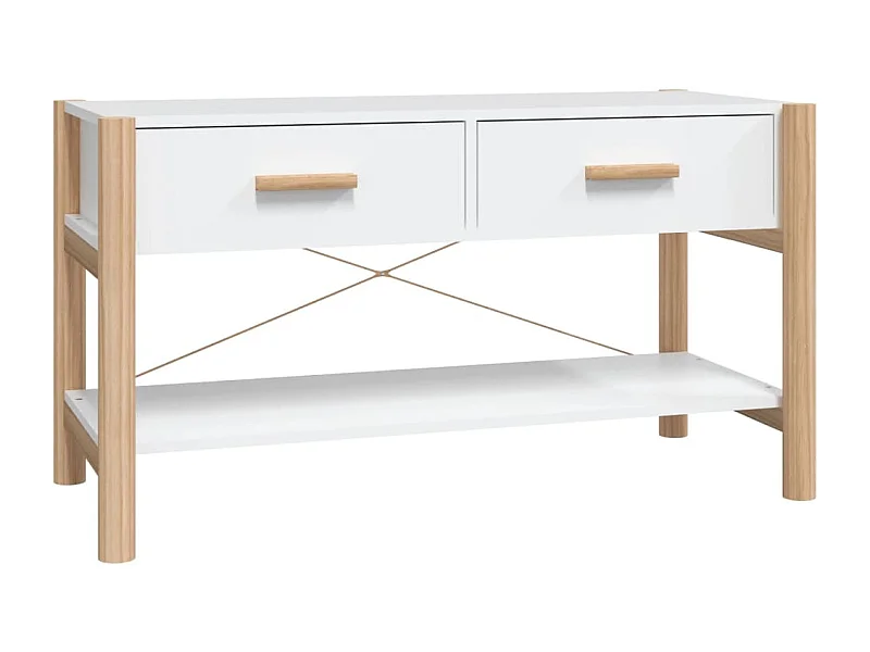 Qirlin  Tv-meubel 82x38x45 cm bewerkt hout wit