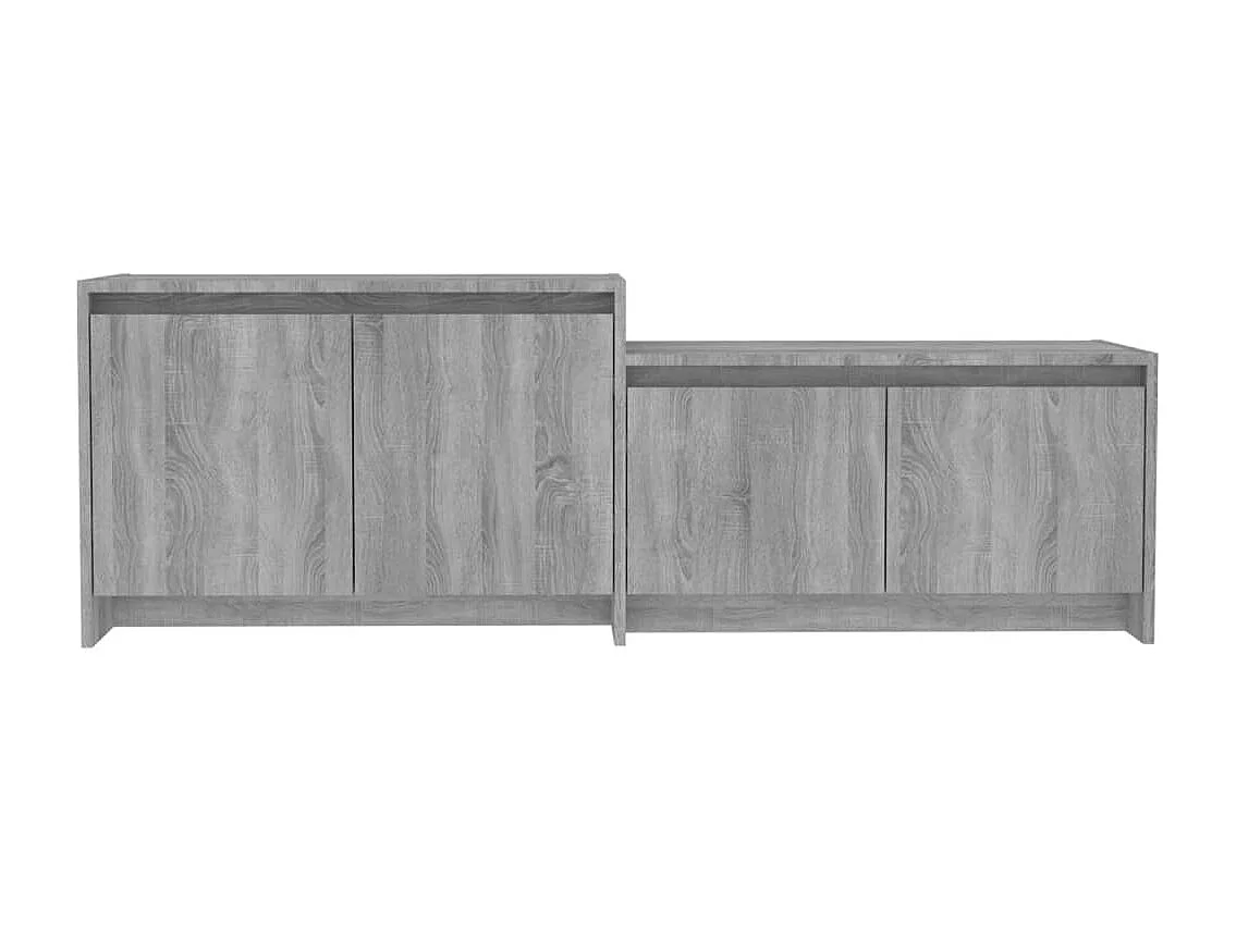 Barre  Tv-meubel 146,5x35x50 cm bewerkt hout grijs sonoma eikenkleurig