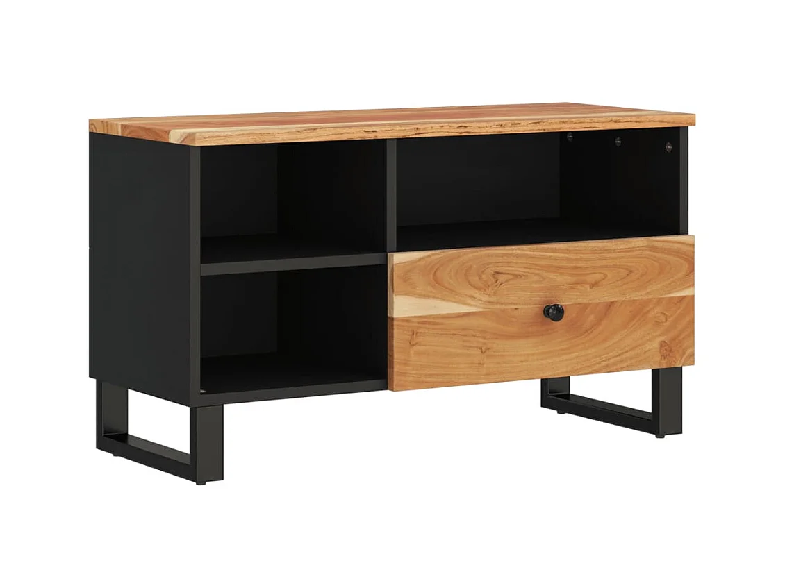 Piper Grace  Tv-meubel 80x33x46 cm massief acaciahout en bewerkt hout