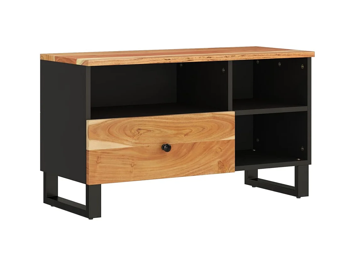 Piper Grace  Tv-meubel 80x33x46 cm massief acaciahout en bewerkt hout