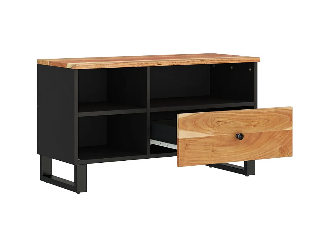 Piper Grace  Tv-meubel 80x33x46 cm massief acaciahout en bewerkt hout