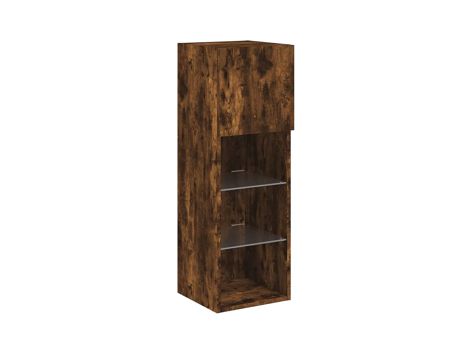 Almar  Meubles TV avec lumières LED 2 pcs chêne fumé 30,5x30x90 cm