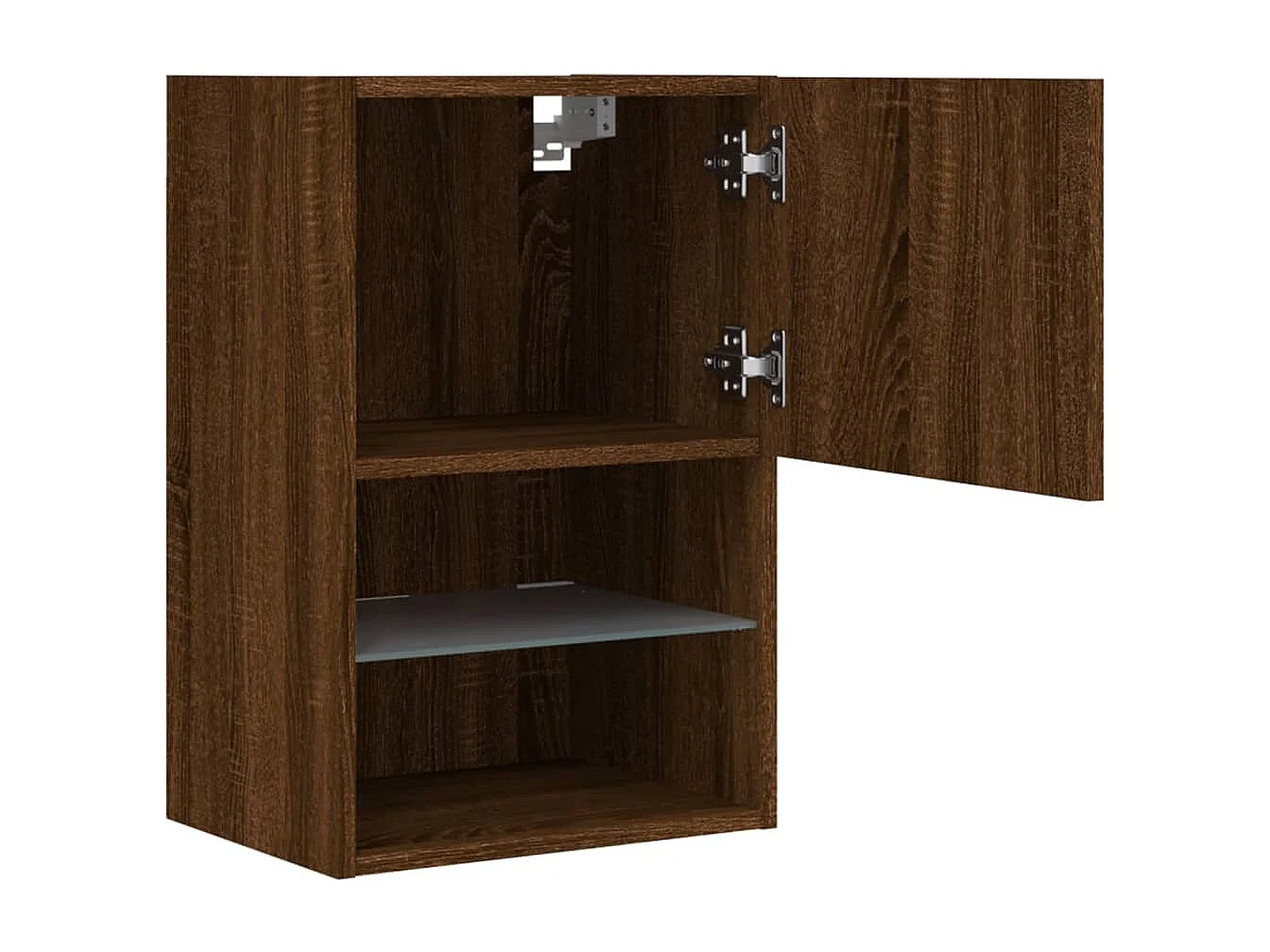 Almar  Meuble TV avec lumières LED chêne marron 40,5x30x60 cm