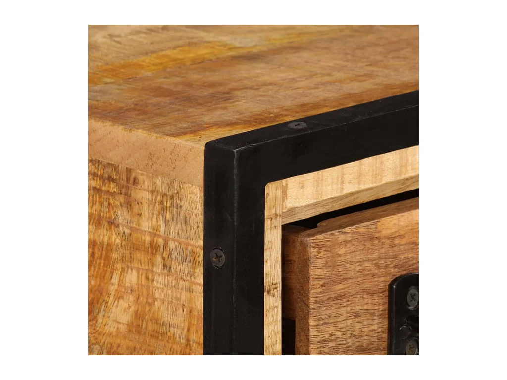 Garden Furniture -  Meuble TV avec tiroirs 120x30x40 cm Bois massif de manguier