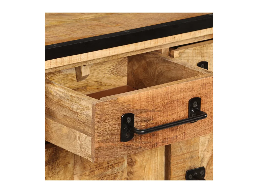 Garden Furniture -  Meuble TV avec tiroirs 120x30x40 cm Bois massif de manguier