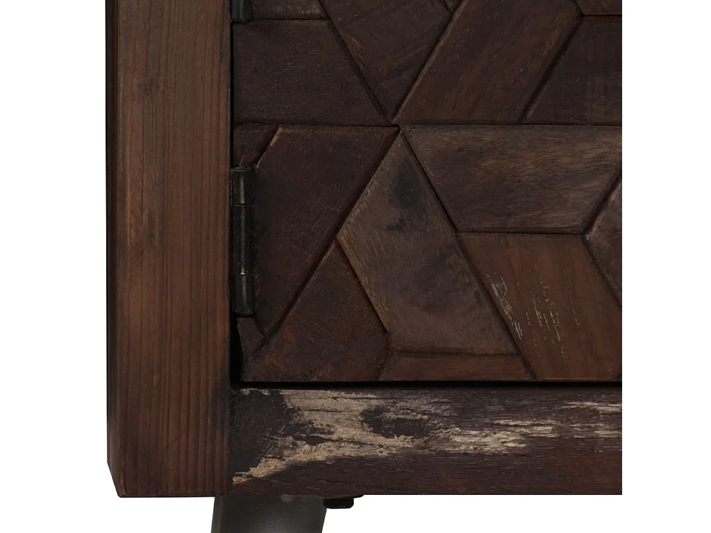 Garden Furniture -  Meuble TV Bois de récupération solide 140 x 30 x 45 cm