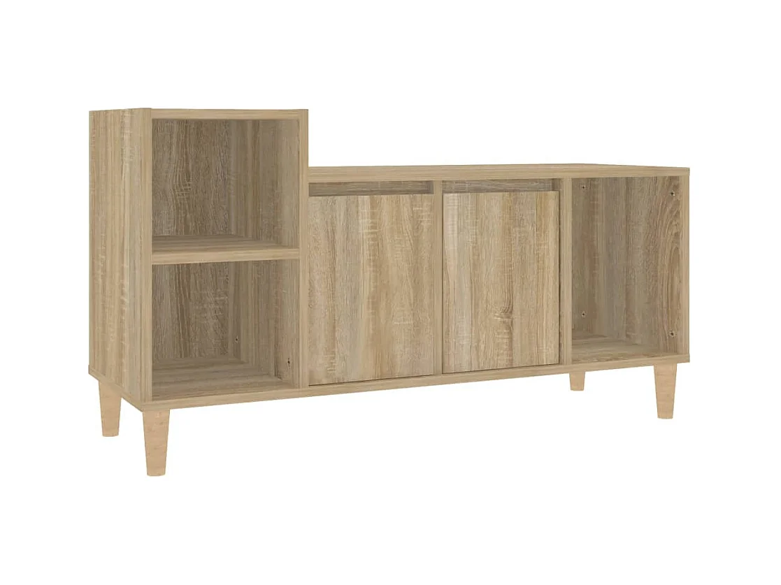 Ibtihal  Tv-meubel 100x35x55 cm bewerkt hout sonoma eikenkleurig