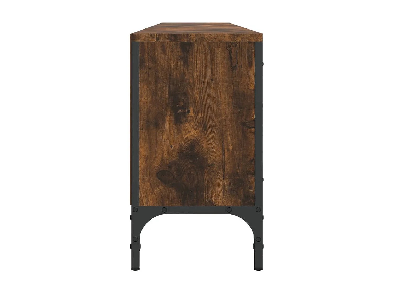 Dalton  Meuble TV à tiroir chêne fumé 200x25x44 cm bois d'ingénierie