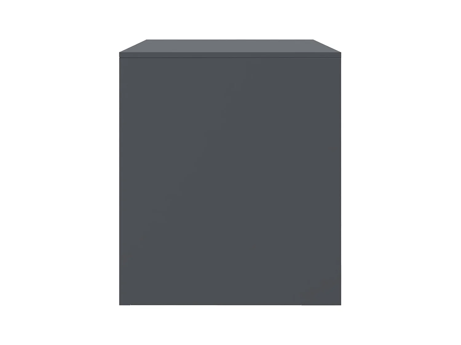 Borrego Springs  Meuble TV anthracite 67x39x44 cm acier