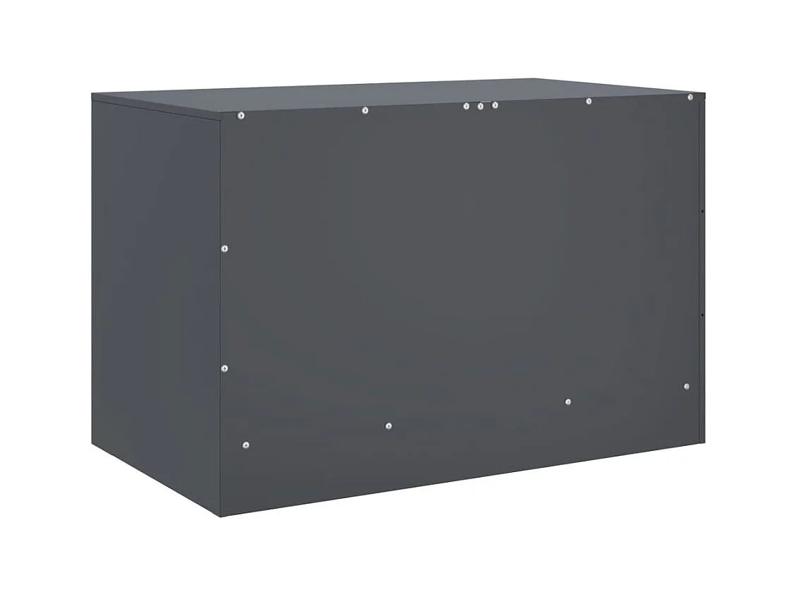 Borrego Springs  Meuble TV anthracite 67x39x44 cm acier