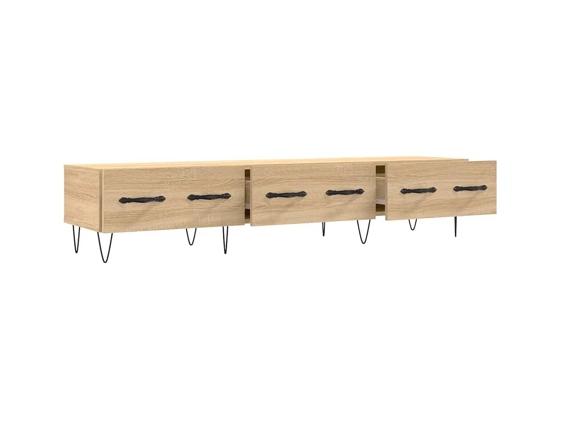 Eilve  Meuble TV chêne sonoma 150x36x30 cm bois d'ingénierie