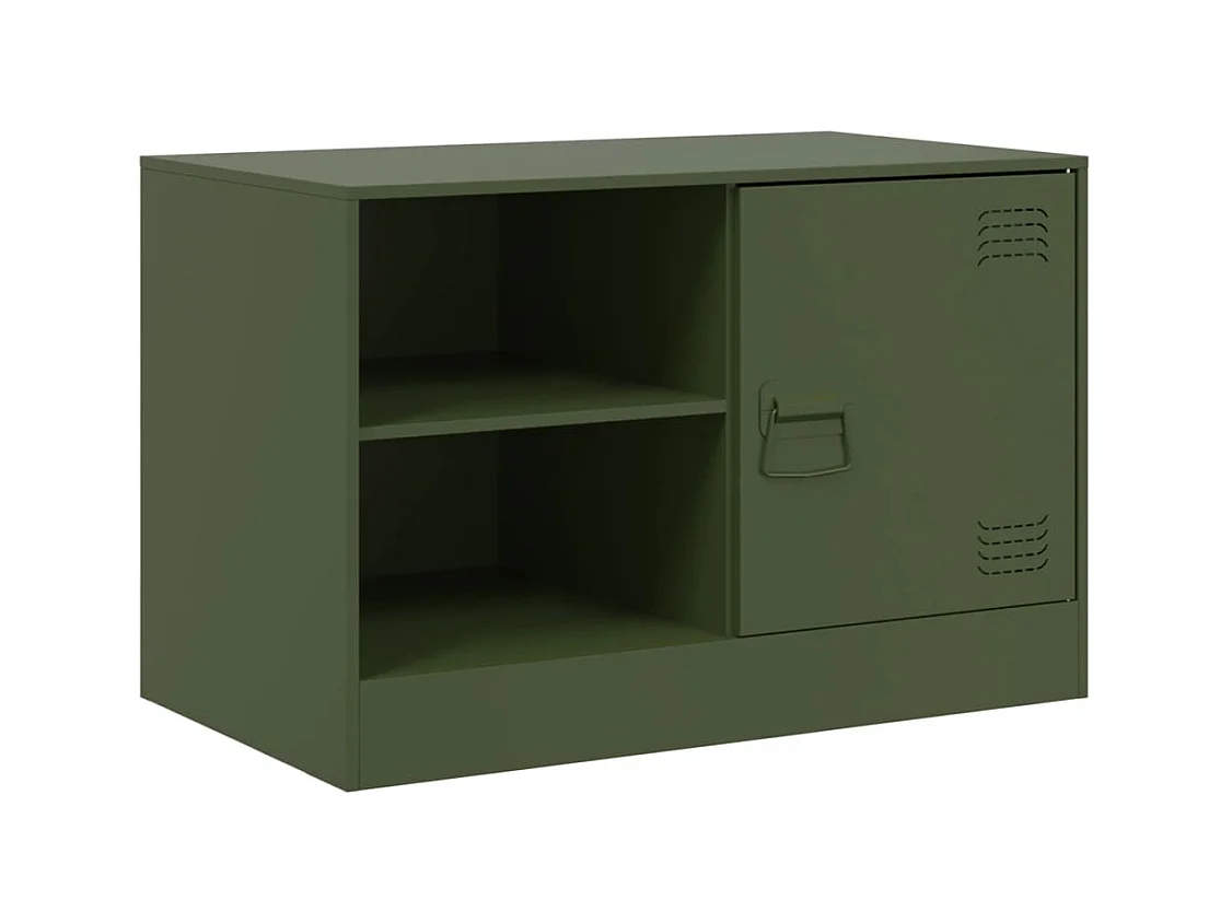 Borrego Springs  Tv-meubel 67x39x44 cm staal olijfgroen