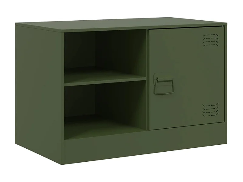 Borrego Springs  Tv-meubel 67x39x44 cm staal olijfgroen