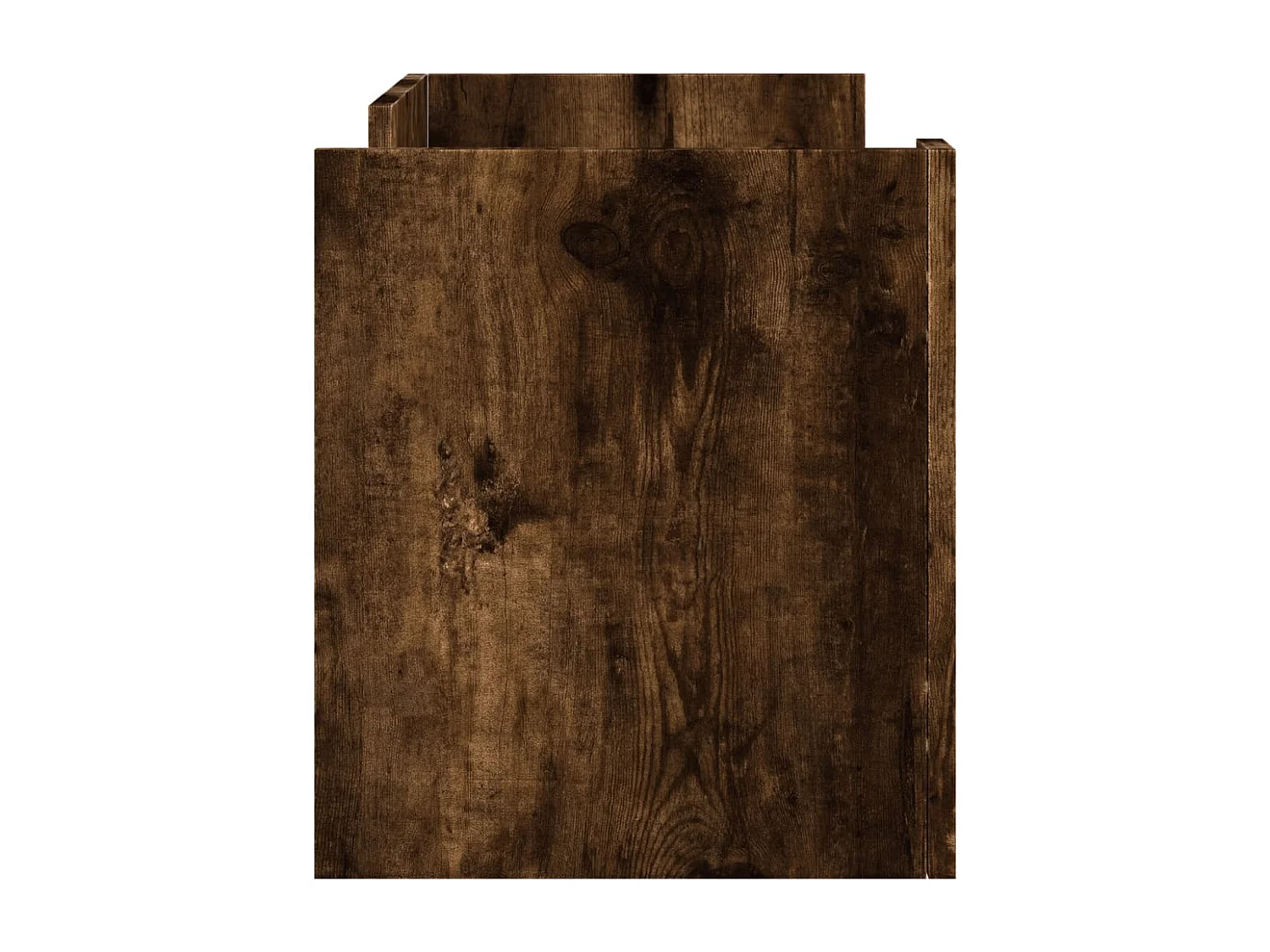 Nando  Meuble TV chêne fumé 80x35x40 cm bois d'ingénierie