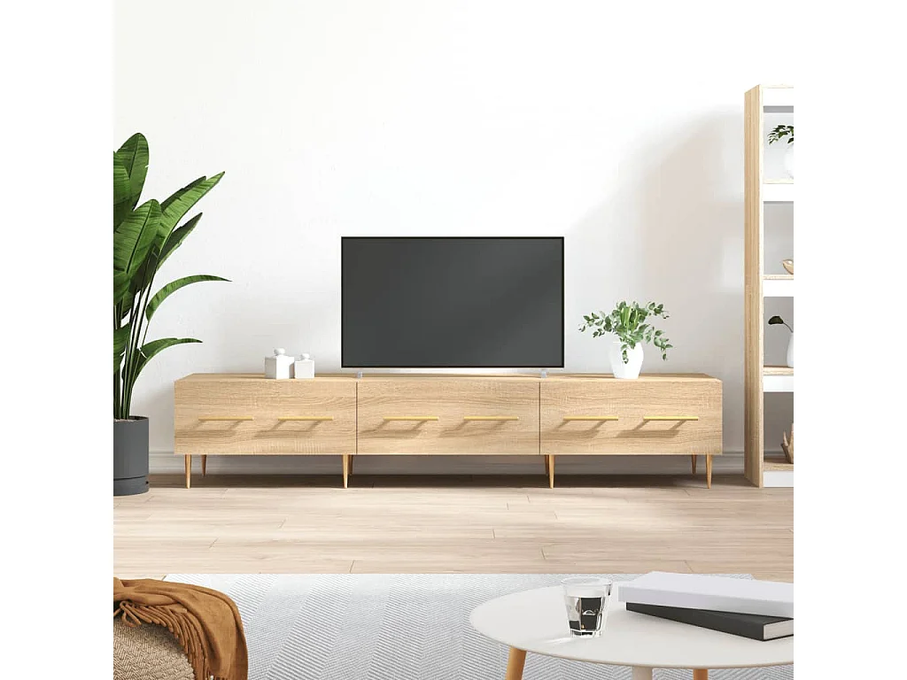 Sidney  Mueble de TV madera de ingeniería roble Sonoma 150x36x30 cm